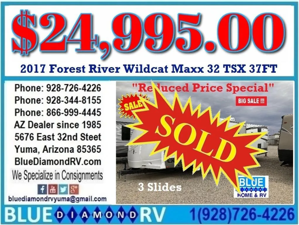 2017 Forest River Wildcat Maxx 32TSX