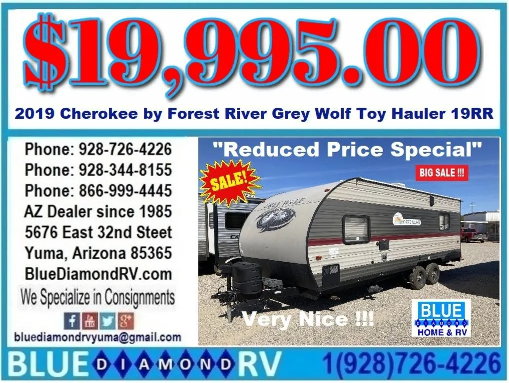 2019 Forest River Cherokee Grey Wolf 19RR