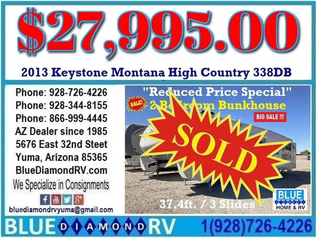 2013 Keystone RV Montana High Country 338DB