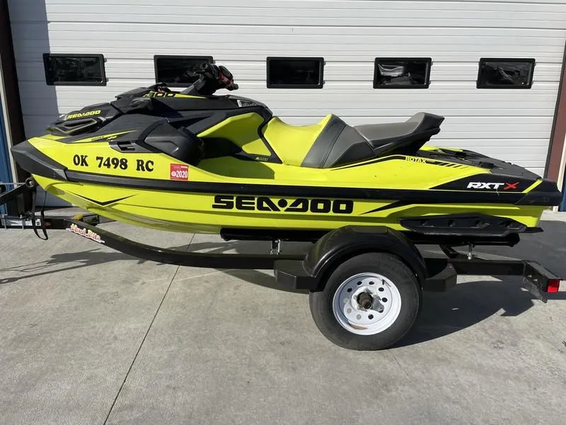 2019 Sea-Doo RXT-X 300 IBR & Sound System Neon Yellow and Lava Grey in Wichita, KS