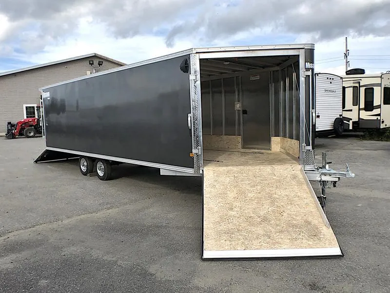 2023 Mission Trailers  101x22 Aluminum 4-Place Drive In/Out w/Galvanized Wheels, Rear Canopy