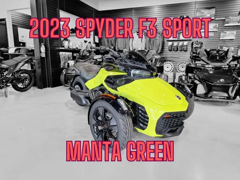 2023 Can-Am Spyder F3-S Special Series - Manta Green