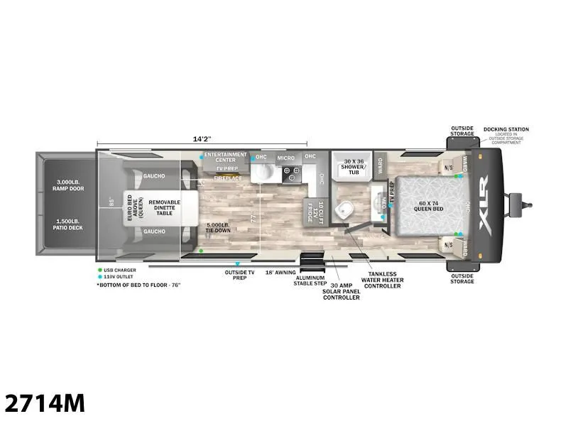 2024 Forest River XLR Micro Boost 2714M