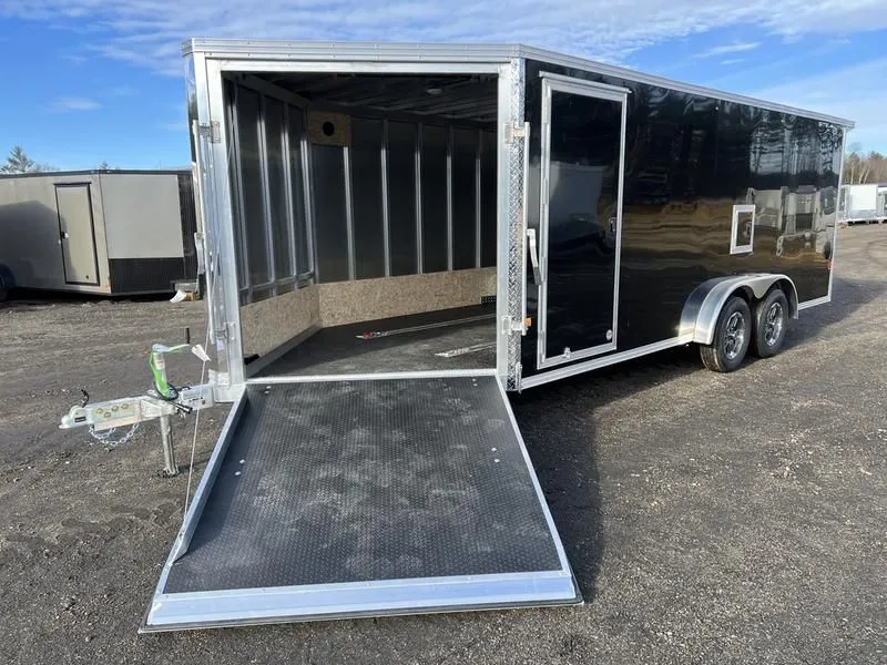 2022 Stealth Trailers  7.5x18 Aluminum 3 Place Enclosed Snowmobile Trailer