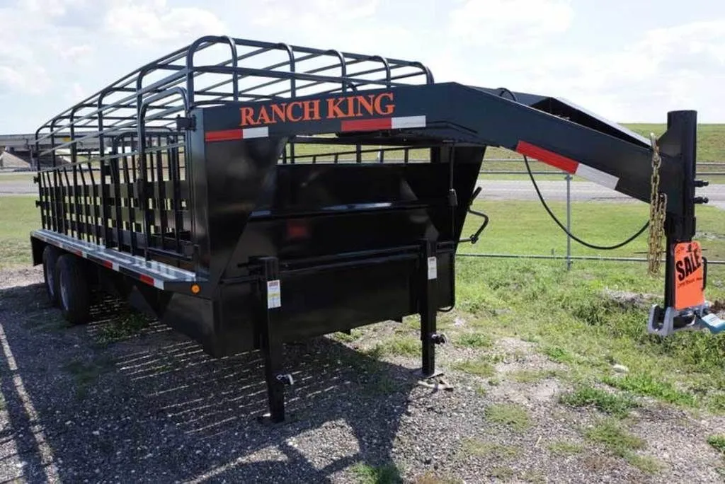 2020 Ranch King Trailers Tandem Axle Cattle Trailer (CT) GNCT2068-14E-6’8”X20-14K GVW