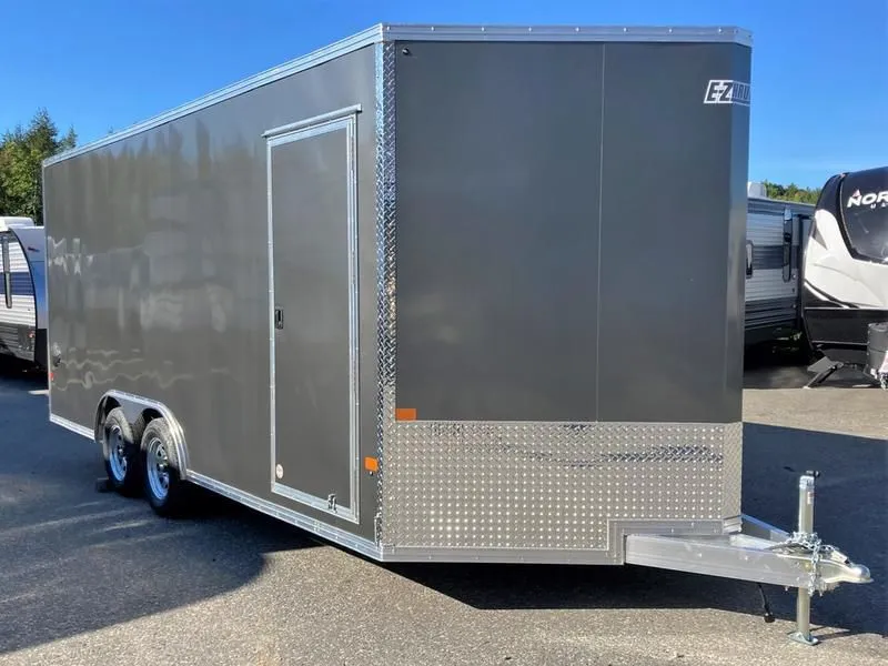 2022 E-Z Hauler by Mission Trailers  8.5x18 7K Aluminum Enclosed Car Hauler w/Rust-Free Package, Extra Height