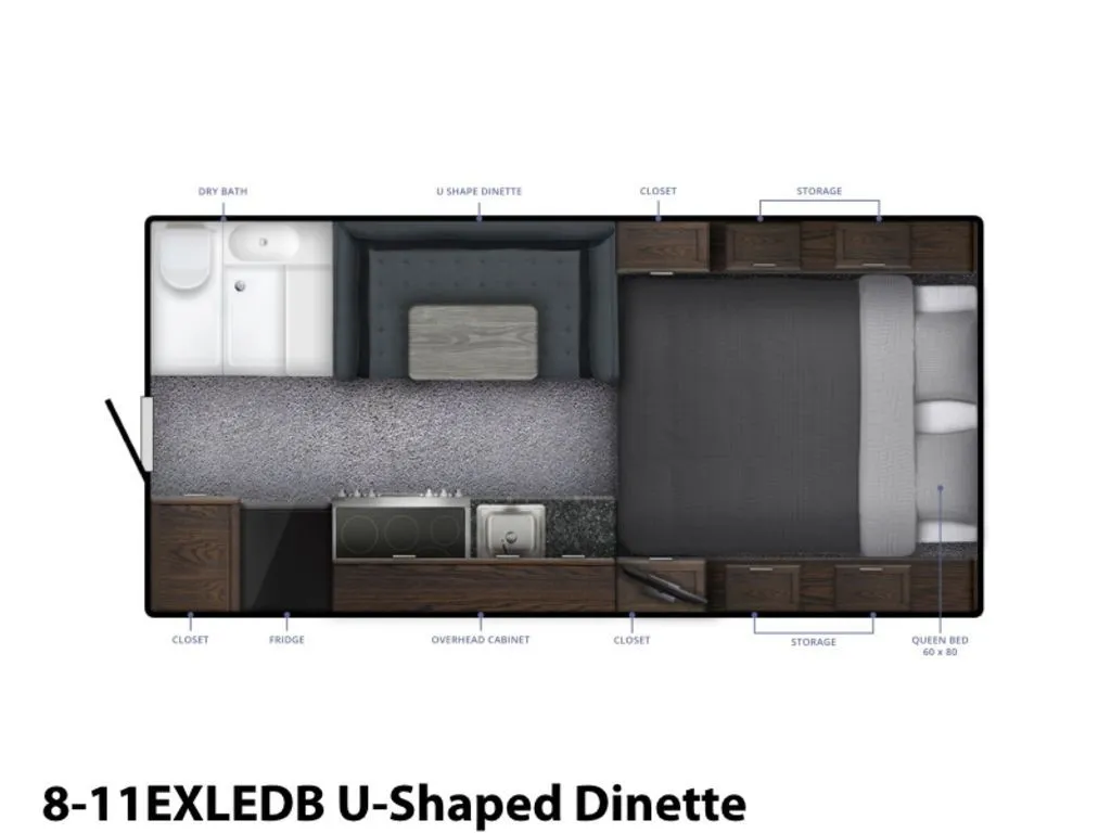 2024 Northern Lite Limited Edition 8-11EXLEDB U-Shaped Dinette