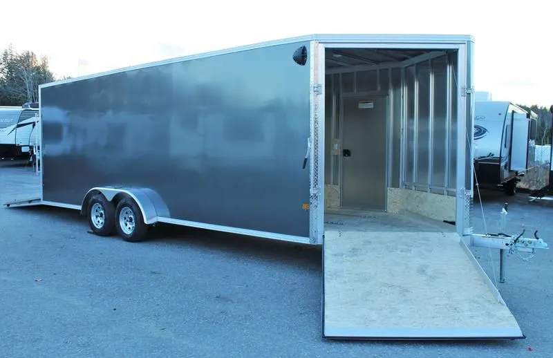 2022 E-Z Hauler by Mission Trailers  7x22 Aluminum 4-Place Drive In Drive Out w/Galvanized Package, Extra Height