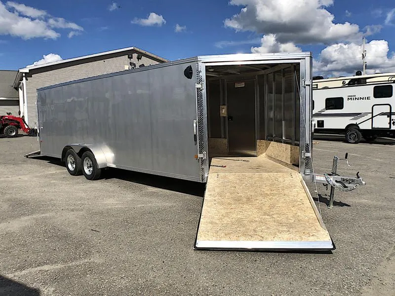 2023 E-Z Hauler  7x22 Aluminum 4-Place Drive In/Out w/Galvanized Package, Tapered Ramp Doors