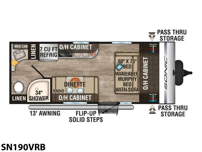 2019 Venture RV Sonic SN190VRB