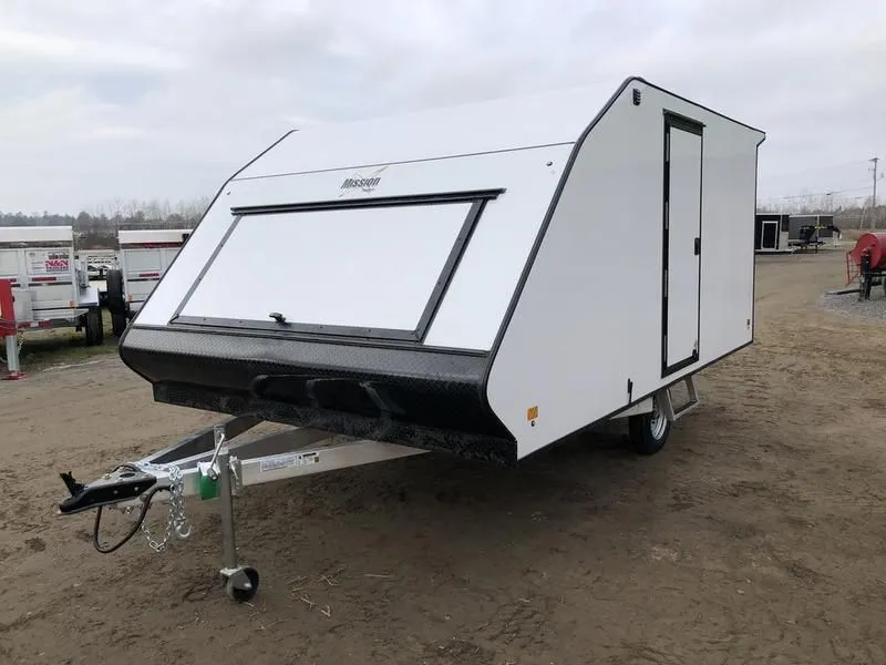 2024 Mission Trailers  101x12 Aluminum 2-Place Crossover w/Galvanized Package, Mats & Guides
