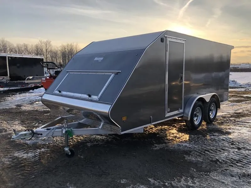 2023 Mission Trailers  7.5x16 Aluminum 2-Place Low Pro Crossover w/Galvanized Axles/Wheels