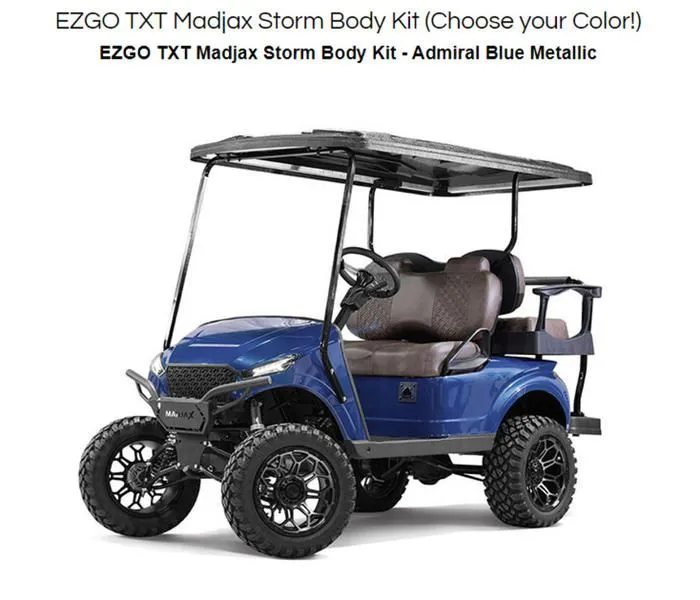 2022 MadJax STORM BODY ONLY ADMIRAL BLUE cart not included