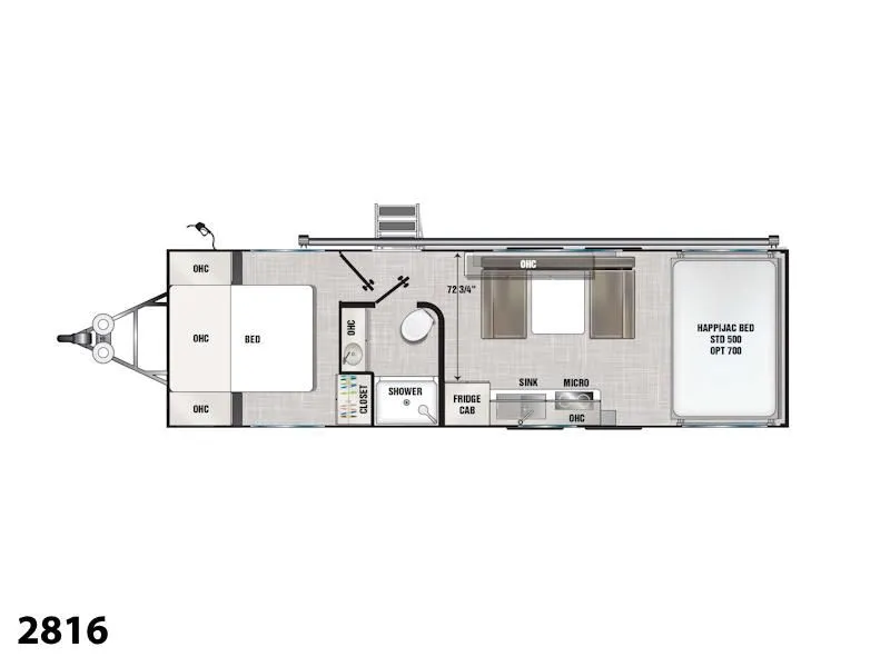 2024 ATC Trailers PLA 700 Series Travel 2816