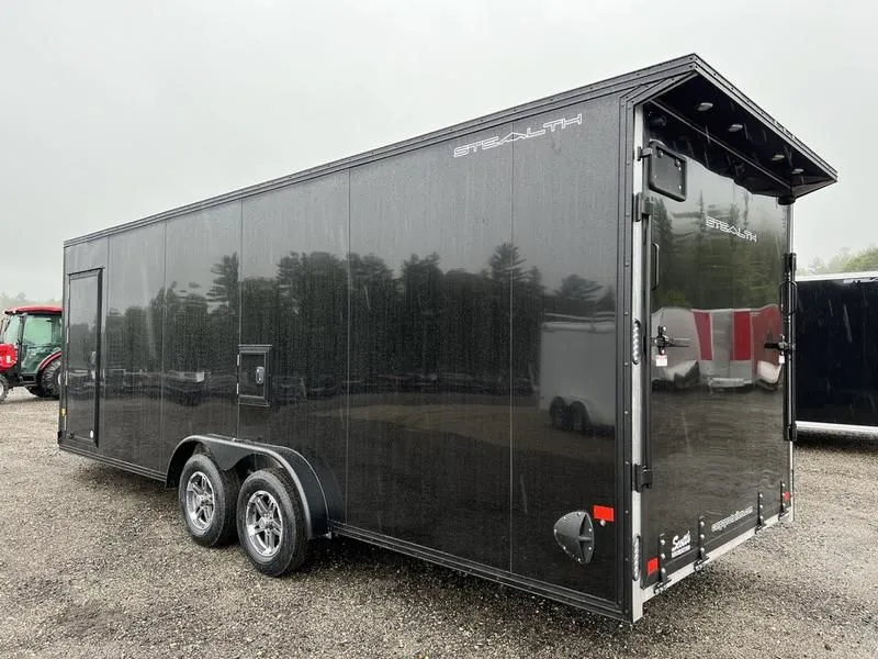 2023 Stealth Trailers  7.5x22 Aluminum 4-Place Drive-In/Out w/Rear Door Canopy