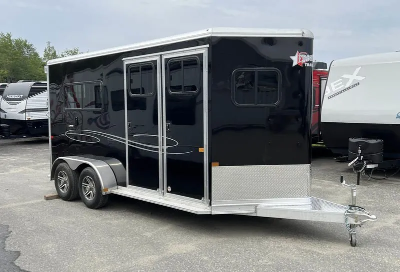 2024 Frontier Trailers  Ambassador Aluminum 2 Horse Straight Load w/Tack Room, Lined Walls/Ceiling