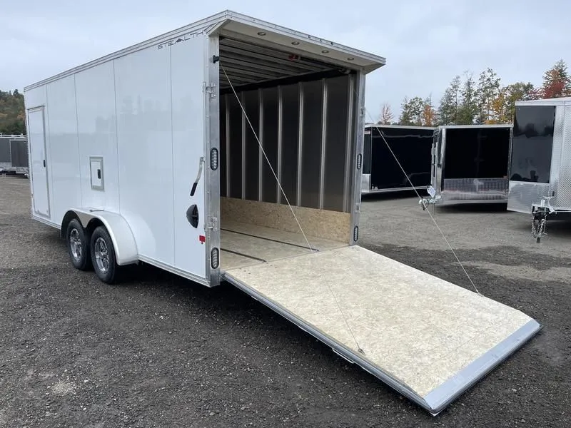 2022 Stealth Trailers  7x18 Aluminum 3-Place Enclosed Snow Trailer w/Extra Height