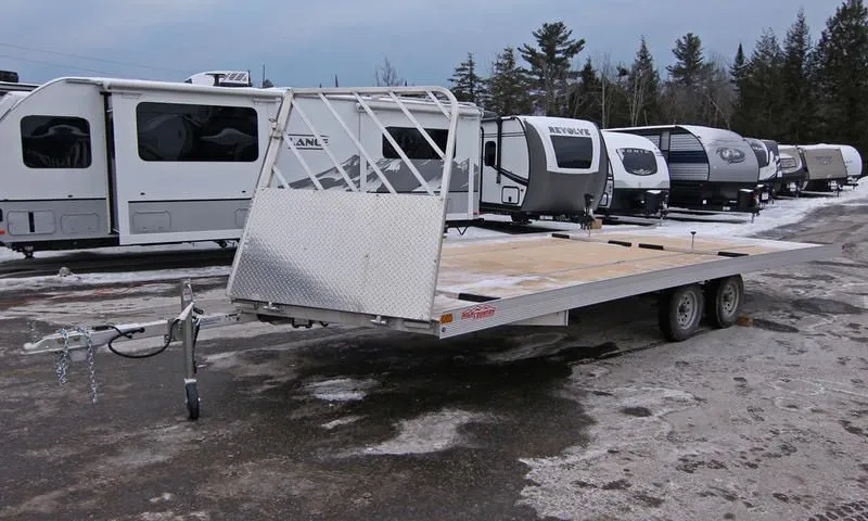 2022 High Country Trailers  101x22 Drive On/Off Aluminum Open 4-Place Snow Trailer
