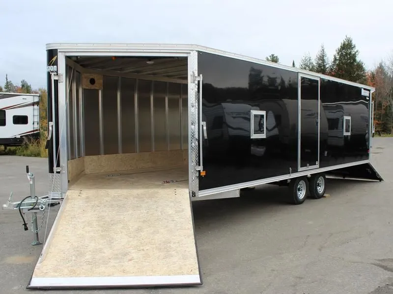 2022 Mission Trailers  101x22 Aluminum 4-Place Drive In Drive Out Deckover w/Galvanized Wheels