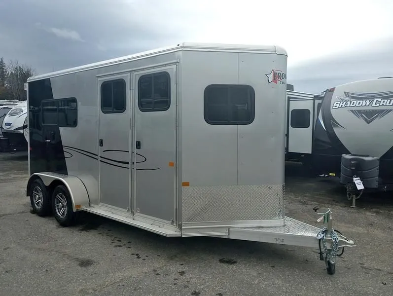 2024 Frontier Trailers  Ambassador Aluminum 2-Horse Straight Load w/Front Tack, Safe Assist Ramp