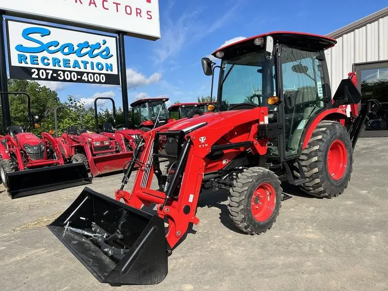 2023 TYM  4215CH Hydrostatic Tractor with Cab, Loader, Backhoe and 42 HP