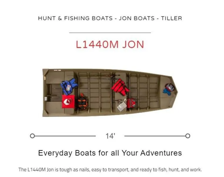 2024 Lowe Boats L1440M Jon