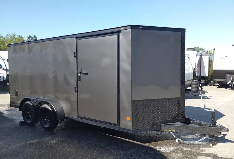 2024 Covered Wagon Trailers  7x16 7K Enclosed Cargo w/Blackout Package, Spring Assist Ramp