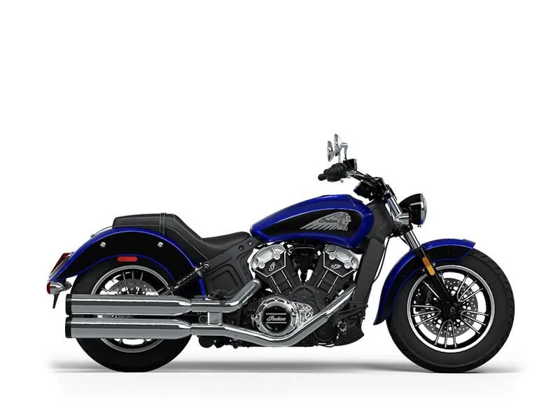 2024 Indian Motorcycle Scout ABS Spirit Blue Metallic/Black Metallic