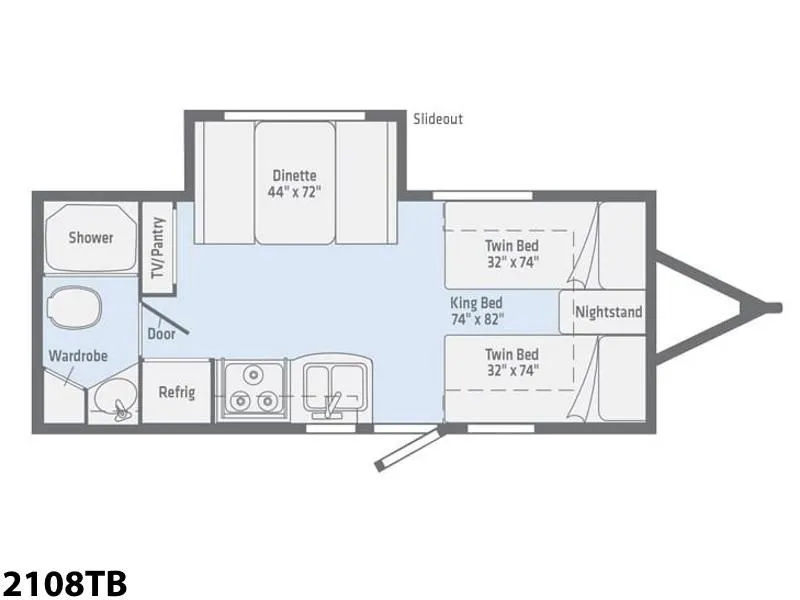 2019 Winnebago Micro Minnie 2108TB