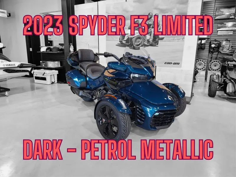 2023 Can-Am Spyder F3 Limited Dark - Petrol Metallic