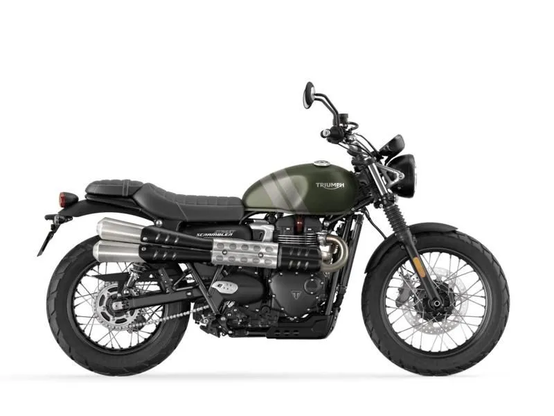 2022 Triumph  Street Scrambler Matt Khaki Matt Ironstone