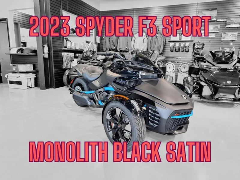 2023 Can-Am Spyder F3-S Special Series - Monolith Black Satin