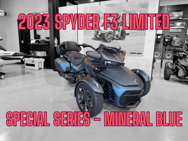 2023 Can-Am Spyder F3 Limited Special Series - Mineral Blue
