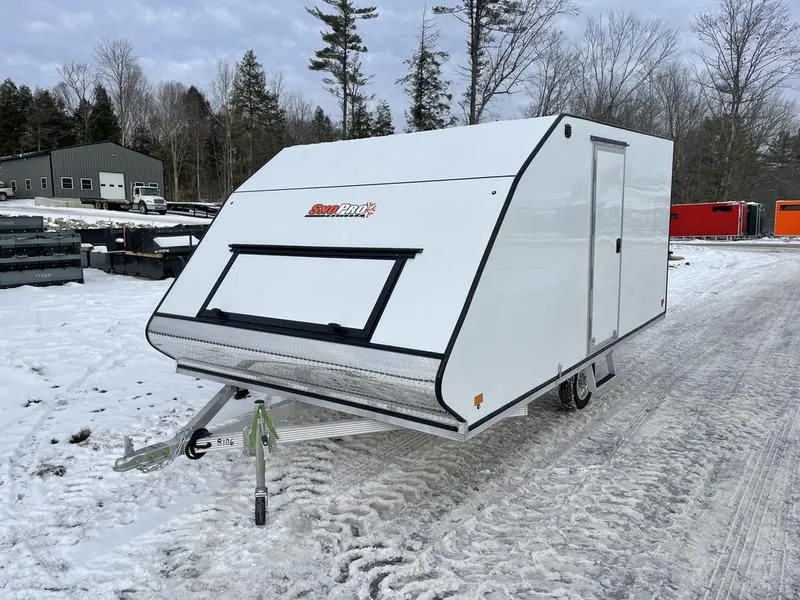 2022 Sno Pro Trailers  101x13 Aluminum Hybrid 2-Place Snowmobile Trailer