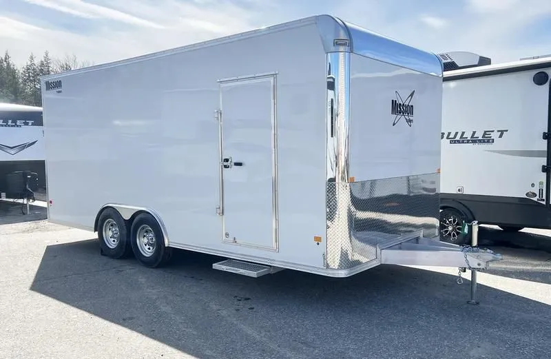 2024 Mission Trailers  8.5x20 10K Aluminum Enclosed Car Hauler w/Extra Height, Quad Ply Decking