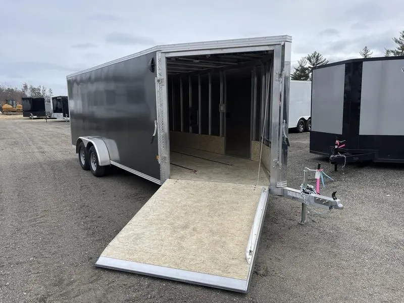 2022 Stealth Trailers  7x18 Aluminum 3-Place Enclosed Snowmobile Trailer