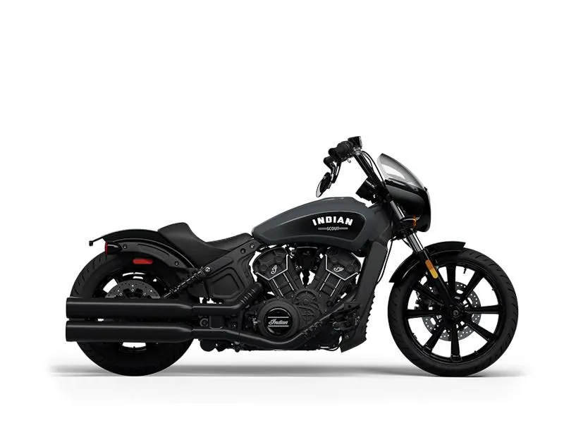 2024 Indian Motorcycle Scout Rogue ABS Stealth Gray with Graphics