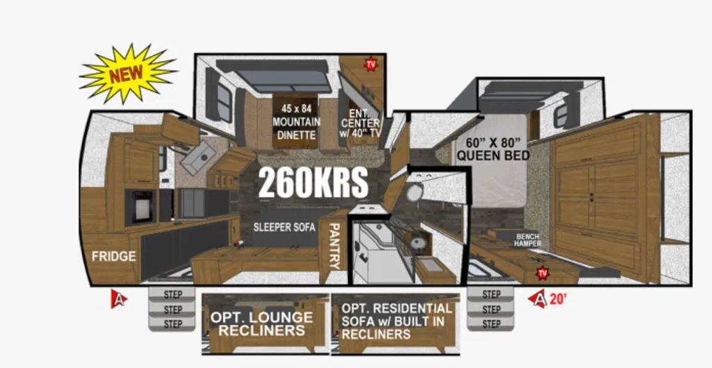 2024 Outdoors RV Black Stone 260KRS