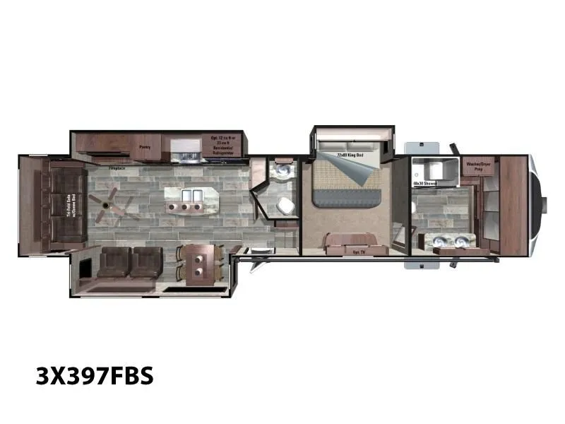 2018 Highland Ridge RV Open Range 3X 3X397FBS