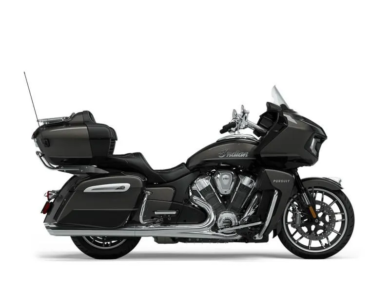 2024 Indian Motorcycle Pursuit Limited with PowerBand Audio Package Titanium/Black Metallic