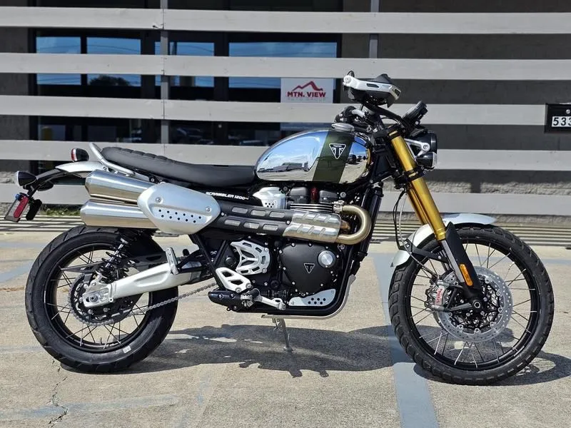 2023 Triumph Scrambler 1200 XE Chrome Edition Brooklands Green