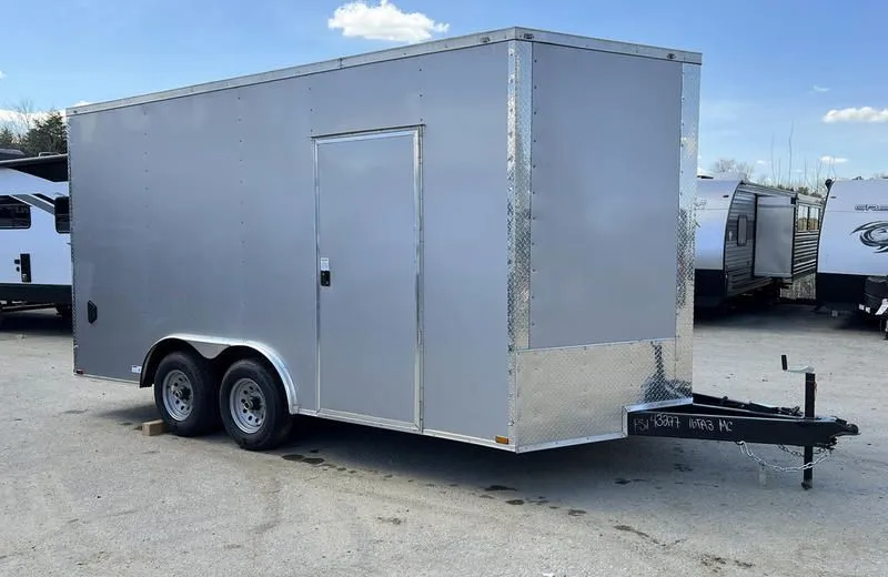 2023 Quality Cargo  8.5x16 10K Enclosed Cargo w/Extra Height, Spring Assist Ramp Door, Polycore