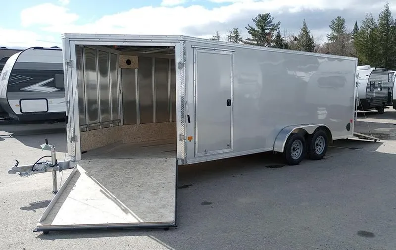 2023 E-Z Hauler  7x18 Aluminum 3-Place Drive In/Out w/Spring Assist Ramp Doors