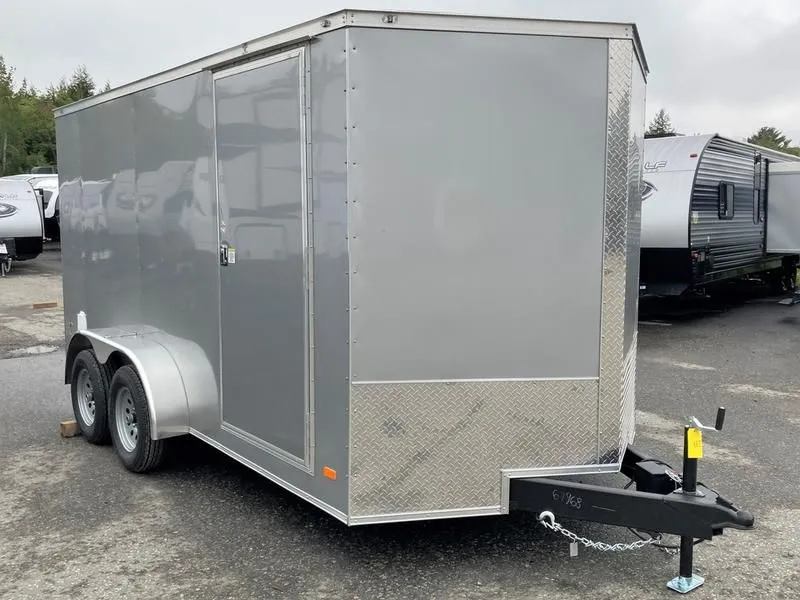 2022 Covered Wagon Trailers  7x14 7K Enclosed Cargo w/Extra Height, Spring Assist Ramp Door