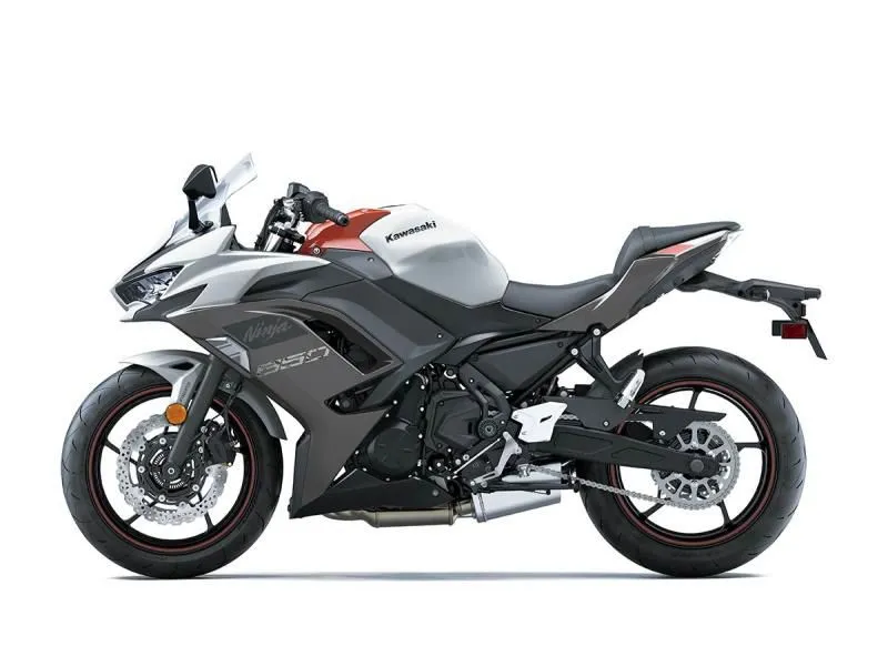 2023 Kawasaki Ninja 650 Pearl Robotic White/Metallic Matte Graystone