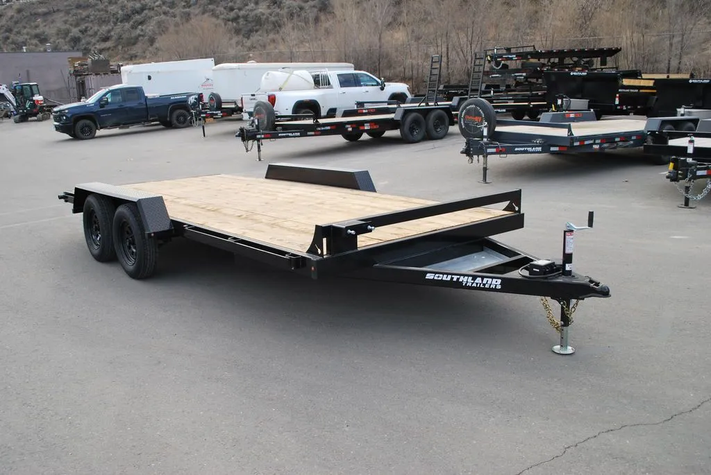 2024 Southland Trailer Corp. Flat Deck 18' Tandem–Slide In Ramps