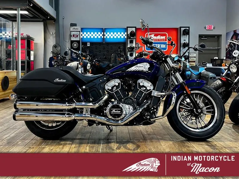 2023 Indian Motorcycle Scout ABS Spirit Blue Metallic/Black Metallic
