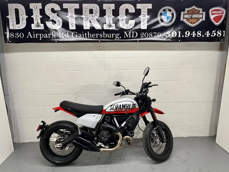 2023 Ducati Scrambler Urban Motard Star White Silk and Ducati GP ’19 Red