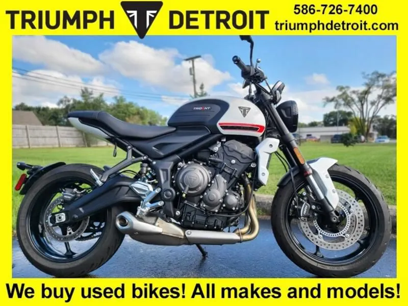 2022 Triumph Trident 660 Crystal White