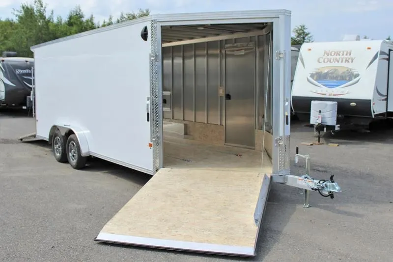 2022 E-Z Hauler by Mission Trailers  7.5x18 Aluminum 3-Place Drive-In Drive-Out w/Rust Free Pkg, Extra Height